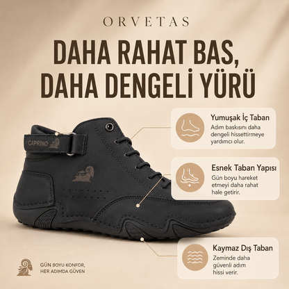 Deri nefes alabilen ortopedik ayakkabı