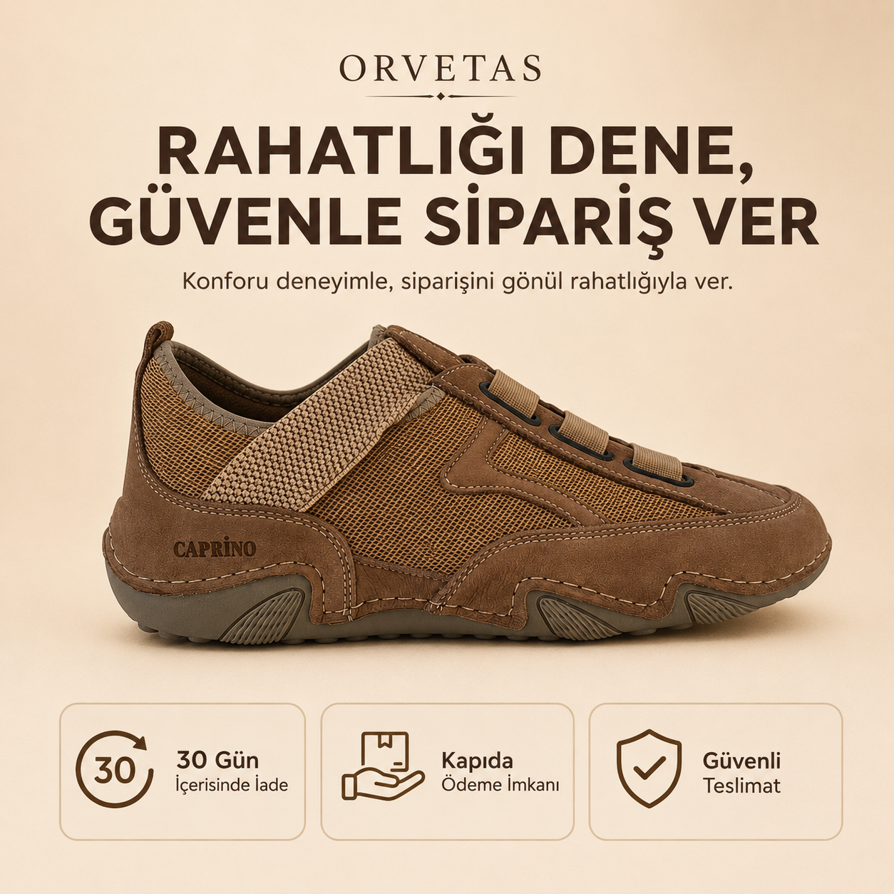 Relaxify ortopedik deri ayakkabı