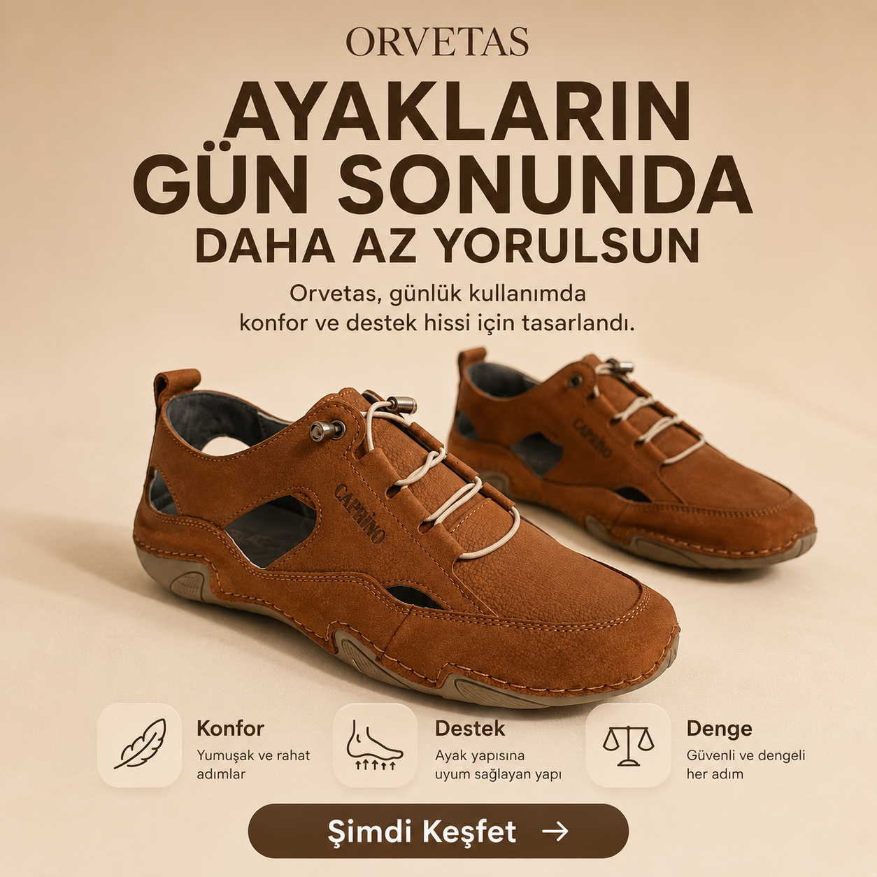 Nefes alabilir ortopedik ayakkabı